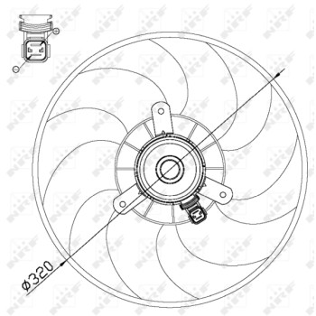 Ventilador, refrigeración del motor - NFR 47514