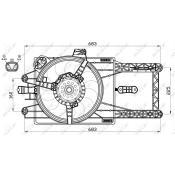 Ventilador, refrigeración del motor - NFR 47521