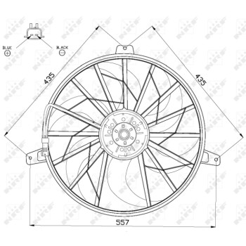 Ventilador, refrigeración del motor - NFR 47524