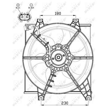 Ventilador, refrigeración del motor - NFR 47546