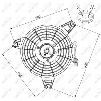 Ventilador, refrigeración del motor - NFR 47548