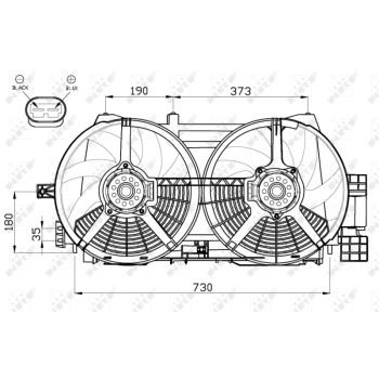 Ventilador, refrigeración del motor - NFR 47556