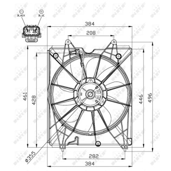 Ventilador, refrigeración del motor - NFR 47563