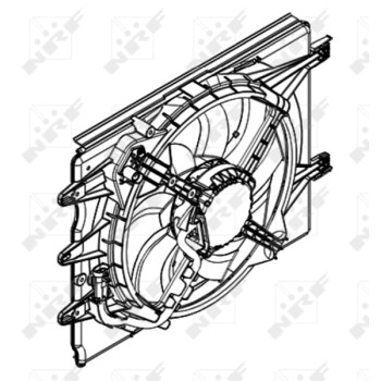 Ventilador, refrigeración del motor - NFR 47595