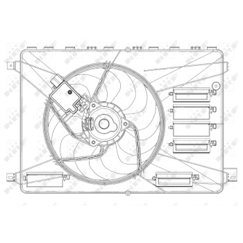 Ventilador, refrigeración del motor - NFR 47626