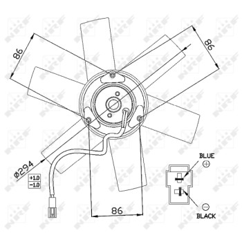 Ventilador, refrigeración del motor - NFR 47657