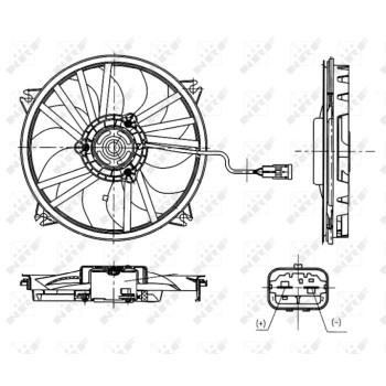Ventilador, refrigeración del motor - NFR 47665