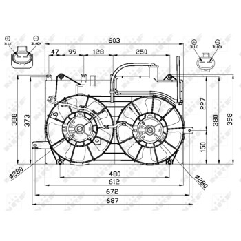 Ventilador, refrigeración del motor - NFR 47673