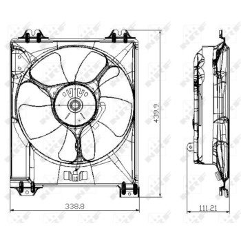 Ventilador, refrigeración del motor - NFR 47677