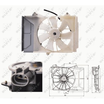 Ventilador, refrigeración del motor - NFR 47697