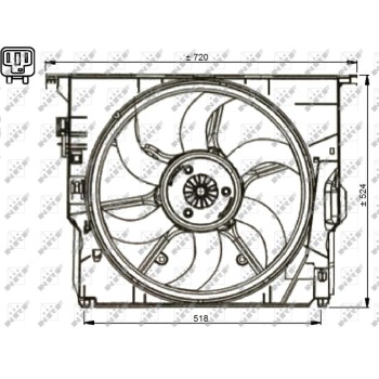 Ventilador, refrigeración del motor - NFR 47737