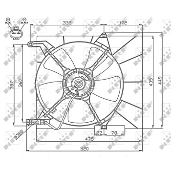 Ventilador, refrigeración del motor - NFR 47751