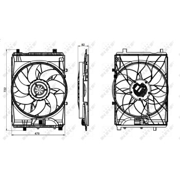 Ventilador, refrigeración del motor - NFR 47849