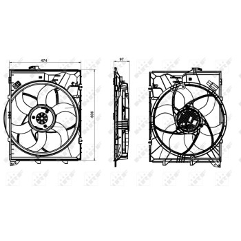 Ventilador, refrigeración del motor - NFR 47862