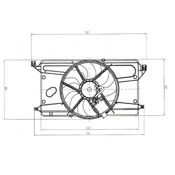 Ventilador, refrigeración del motor - NFR 47879