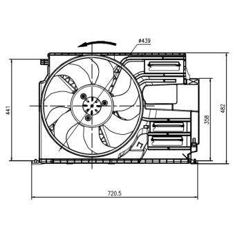 Ventilador, refrigeración del motor - NFR 47922