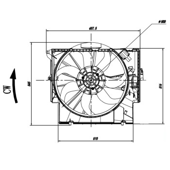 Ventilador, refrigeración del motor - NFR 47923