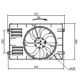 Ventilador, refrigeración del motor - NFR 47925