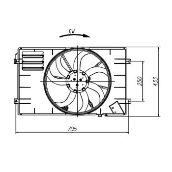 Ventilador, refrigeración del motor - NFR 47927