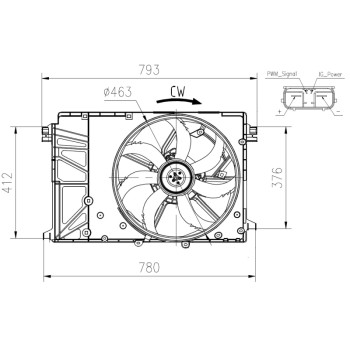 Ventilador, refrigeración del motor - NFR 47932
