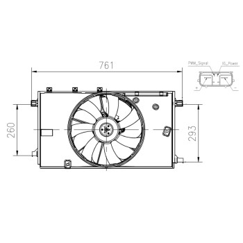 Ventilador, refrigeración del motor - NFR 47933