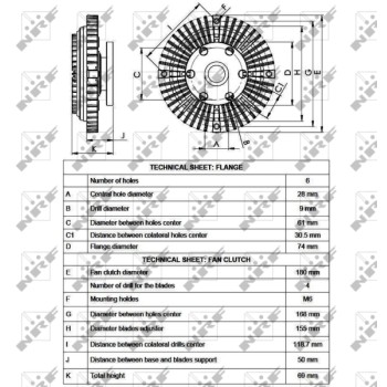 Embrague, ventilador del radiador - NFR 49544