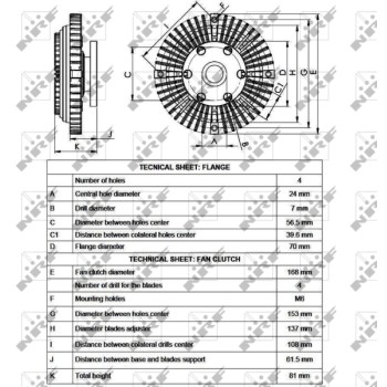 Embrague, ventilador del radiador - NFR 49549