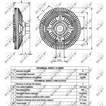 Embrague, ventilador del radiador - NFR 49557