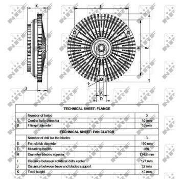 Embrague, ventilador del radiador - NFR 49564