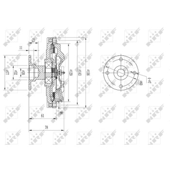 Embrague, ventilador del radiador - NFR 49576