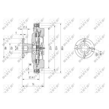 Embrague, ventilador del radiador - NFR 49580