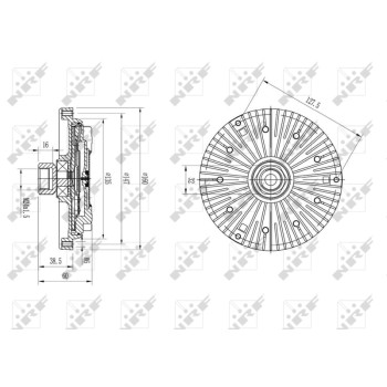 Embrague, ventilador del radiador - NFR 49589