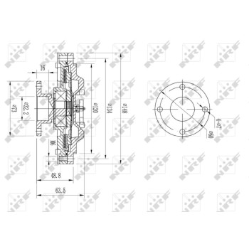 Embrague, ventilador del radiador - NFR 49603