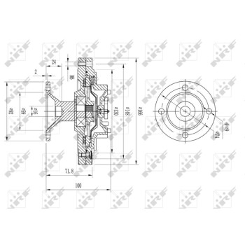 Embrague, ventilador del radiador - NFR 49612