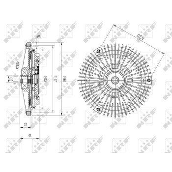 Embrague, ventilador del radiador - NFR 49617