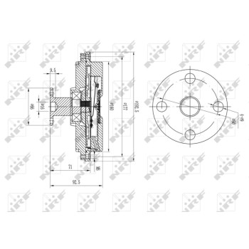 Embrague, ventilador del radiador - NFR 49634