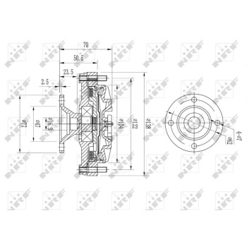 Embrague, ventilador del radiador - NFR 49637