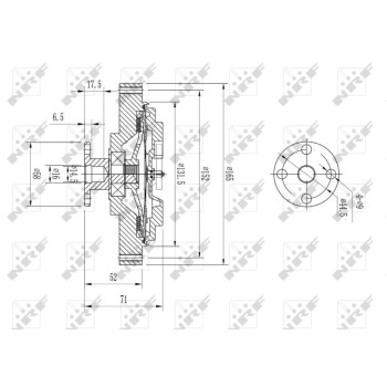 Embrague, ventilador del radiador - NFR 49644