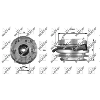 Embrague, ventilador del radiador - NFR 49703