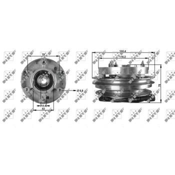 Embrague, ventilador del radiador - NFR 49706