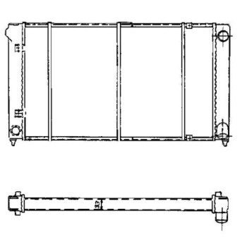 Radiador, refrigeración del motor - NFR 503003