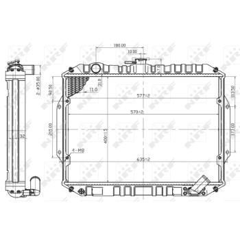 Radiador, refrigeración del motor - NFR 503486