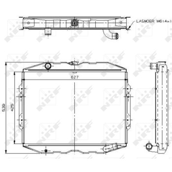 Radiador, refrigeración del motor - NFR 504115