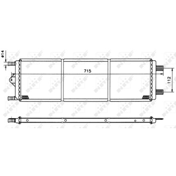 Radiador, refrigeración del motor - NFR 50426