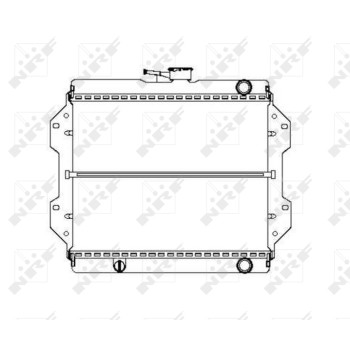 Radiador, refrigeración del motor - NFR 504343