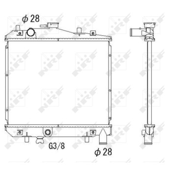 Radiador, refrigeración del motor - NFR 506516