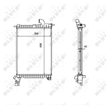 Radiador, refrigeración del motor - NFR 507527