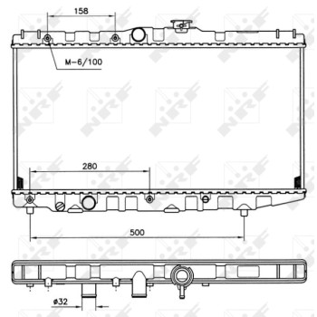 Radiador, refrigeración del motor - NFR 507581