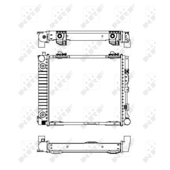 Radiador, refrigeración del motor - NFR 507676