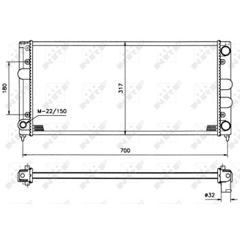 Radiador, refrigeración del motor - NFR 509506